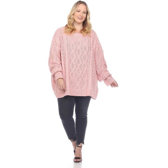 Women's Sparkle Knit Sweater Plus Size Sequin Pullover Cozy Winter Top - Picture 7 of 7